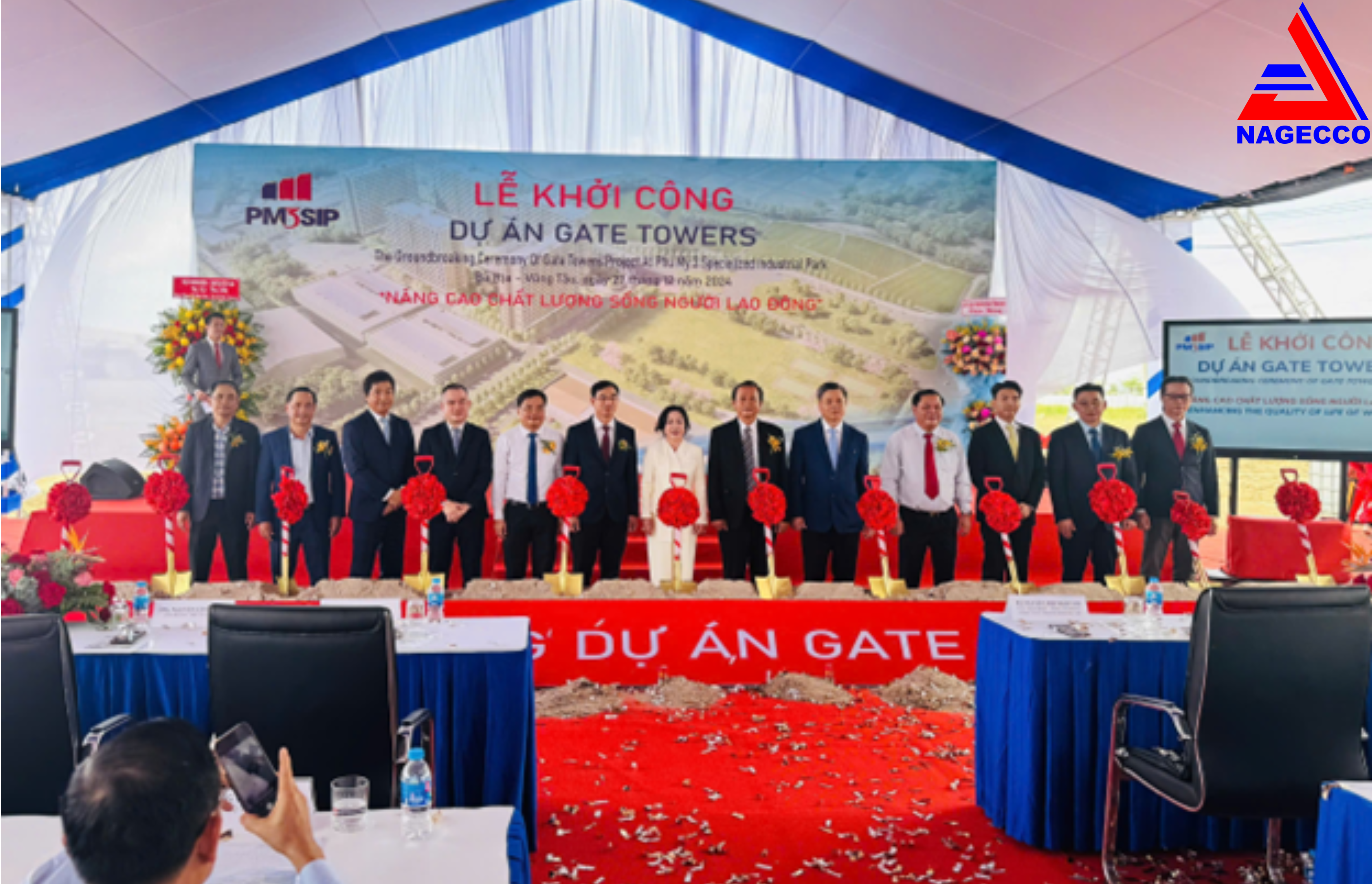 Groundbreaking Ceremony for Gate Towers Project: Enhancing Workers' Quality of Life